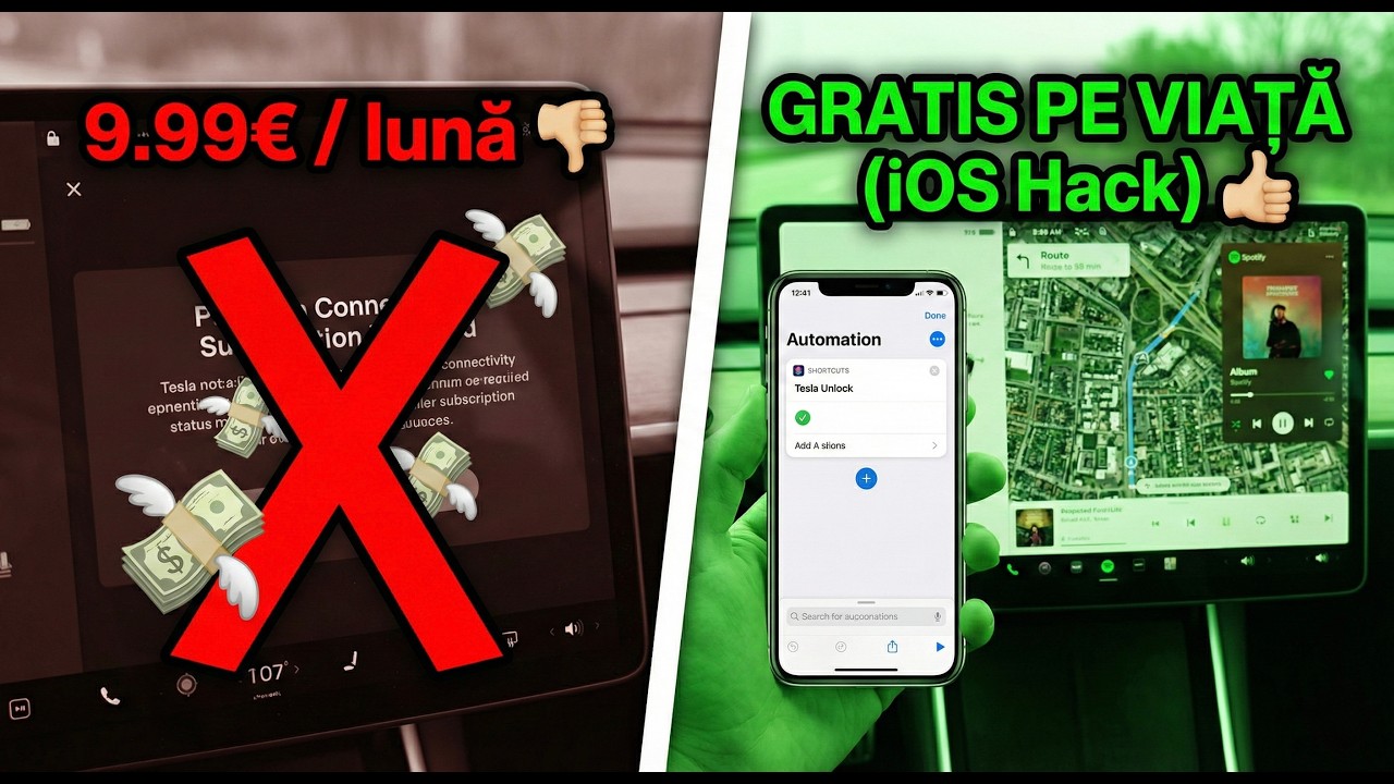 Automatizare iOS pentru Tesla: Hotspot Automat via Bluetooth! (ADIO PREMIUM CONNECTIVITY)