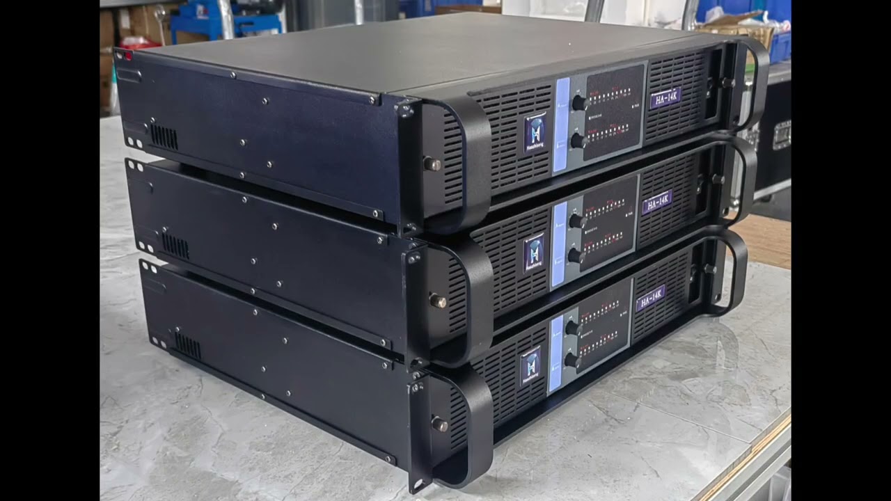 Haozhiseng Audio HA14K 14000W 2CH High Power Subwoofer Audio Amplifier #poweramplifier #dj