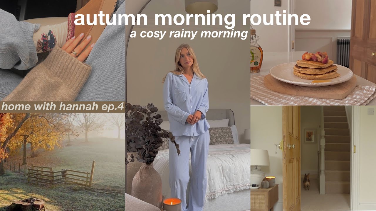 autumn morning routine: a cosy rainy fall morning 🍂🕯️