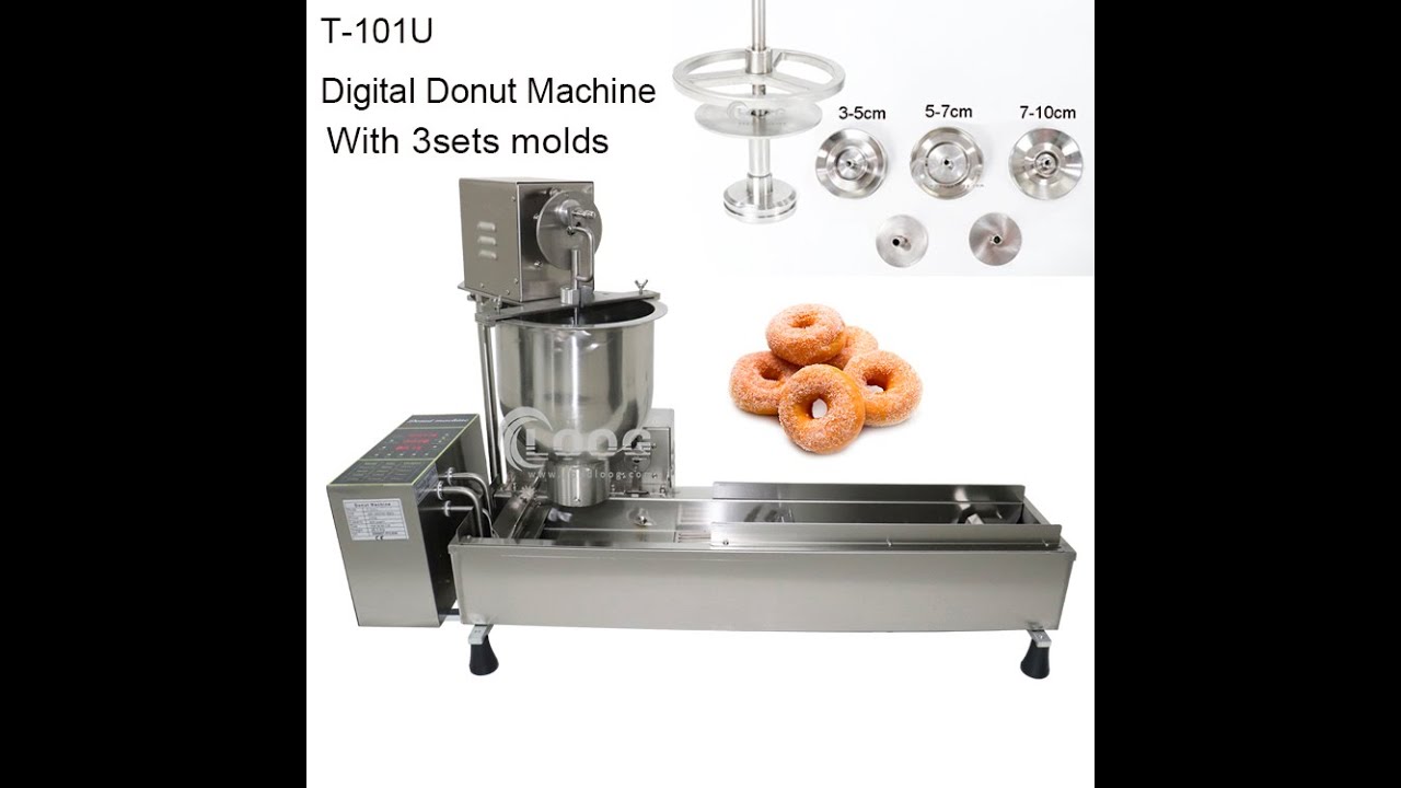 T 101U Digital Mini Donut Machine with 3 Molds
