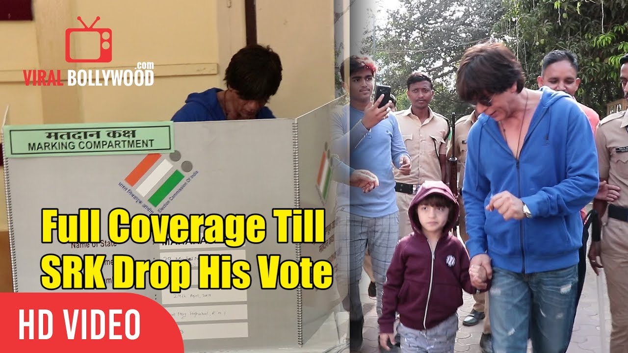 Shahrukh Khan With Family Casts Their Votes | Full Coverage Till SRK Drop His Vote