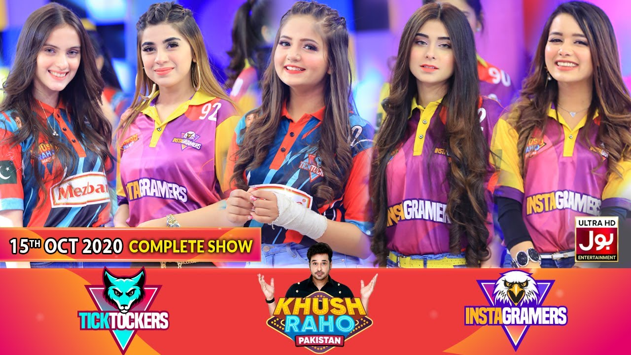 Game Show | Khush Raho Pakistan Instagramers Vs Tick Tockers | Faysal Quraishi | 15th October 2020