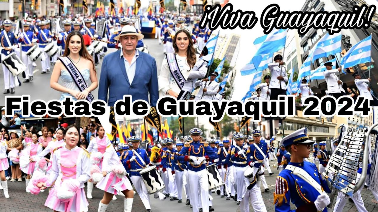 Desfile Cívico De Guayaquil (2024) 🎉| 489 Años de Fundación | Fiestas De Guayaquil - Ecuador 🇪🇨
