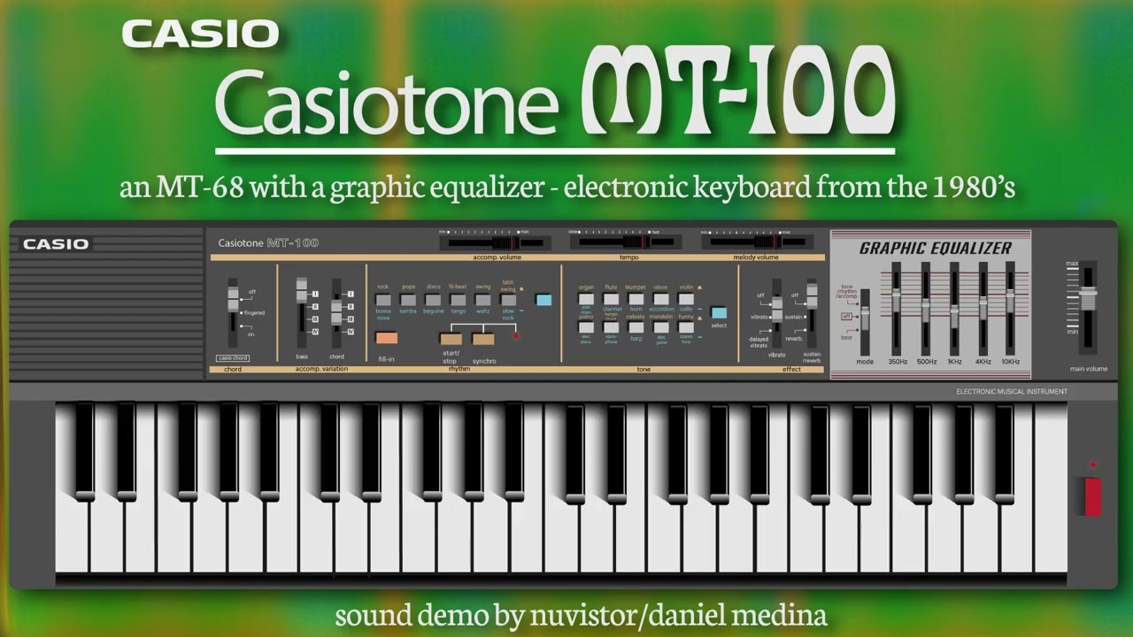Casio: Casiotone MT-100 Sound Demo - The Equalizer