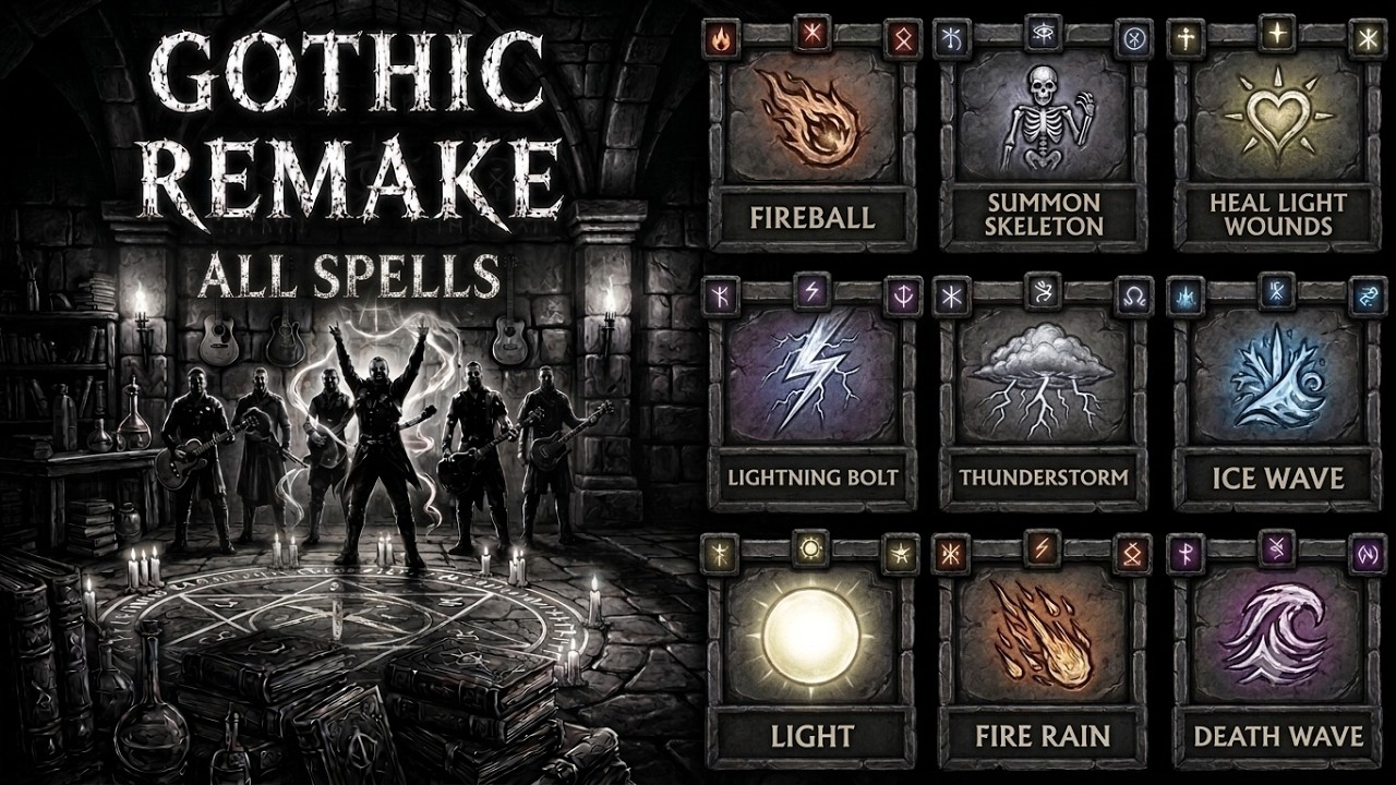 All Spells | Gothic Remake