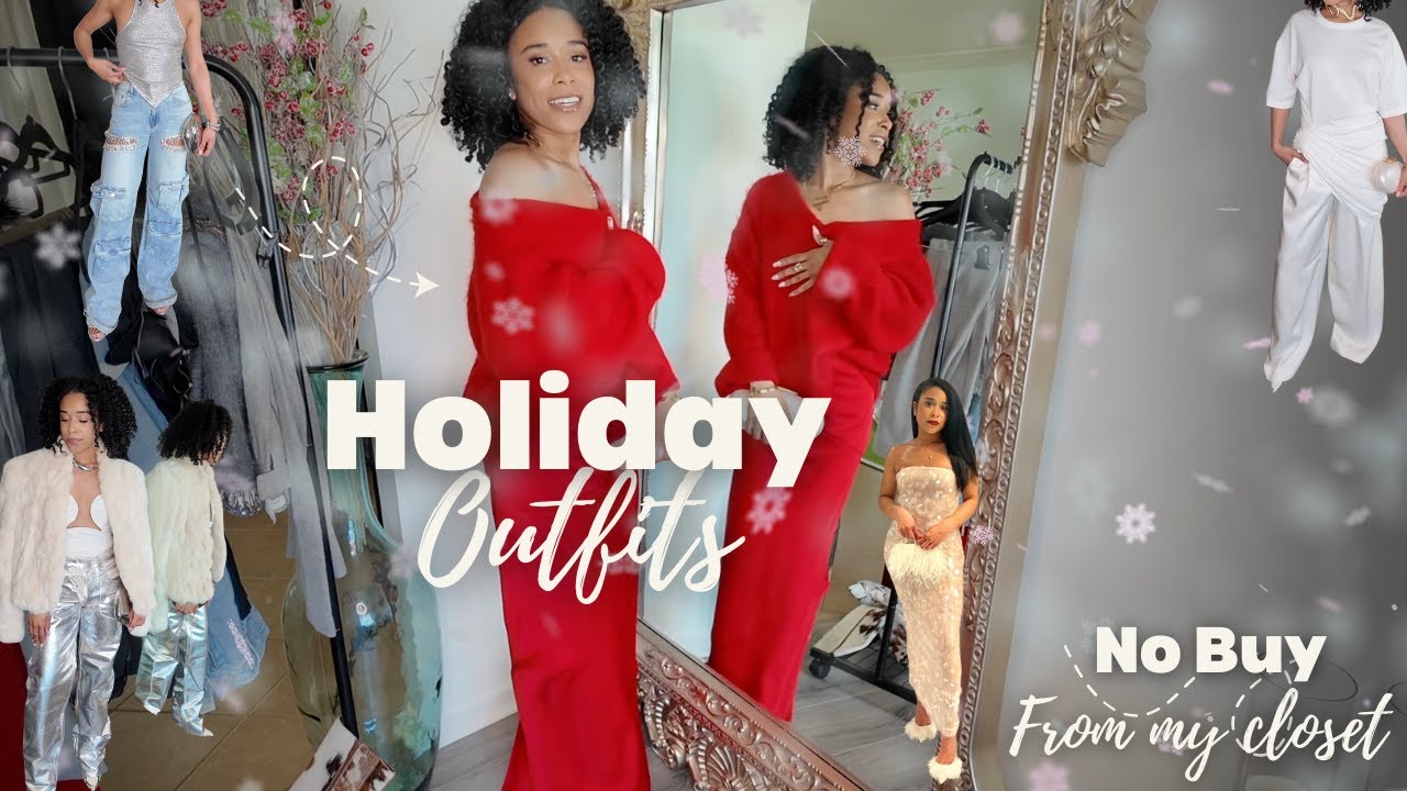 Holiday Outfits 2025| No Buy Holiday Looks|Chic and Fun