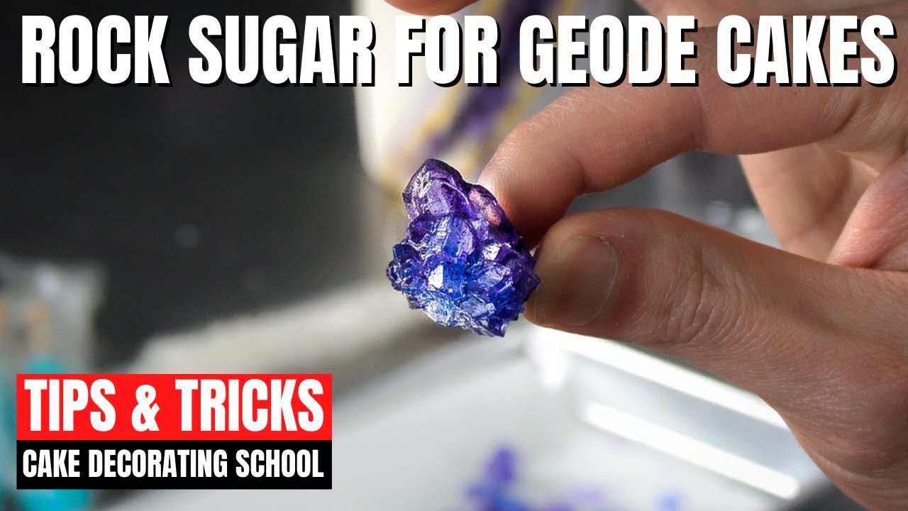 Rock Sugar for Geode Cakes [ Cake Decorating For Beginners ]
