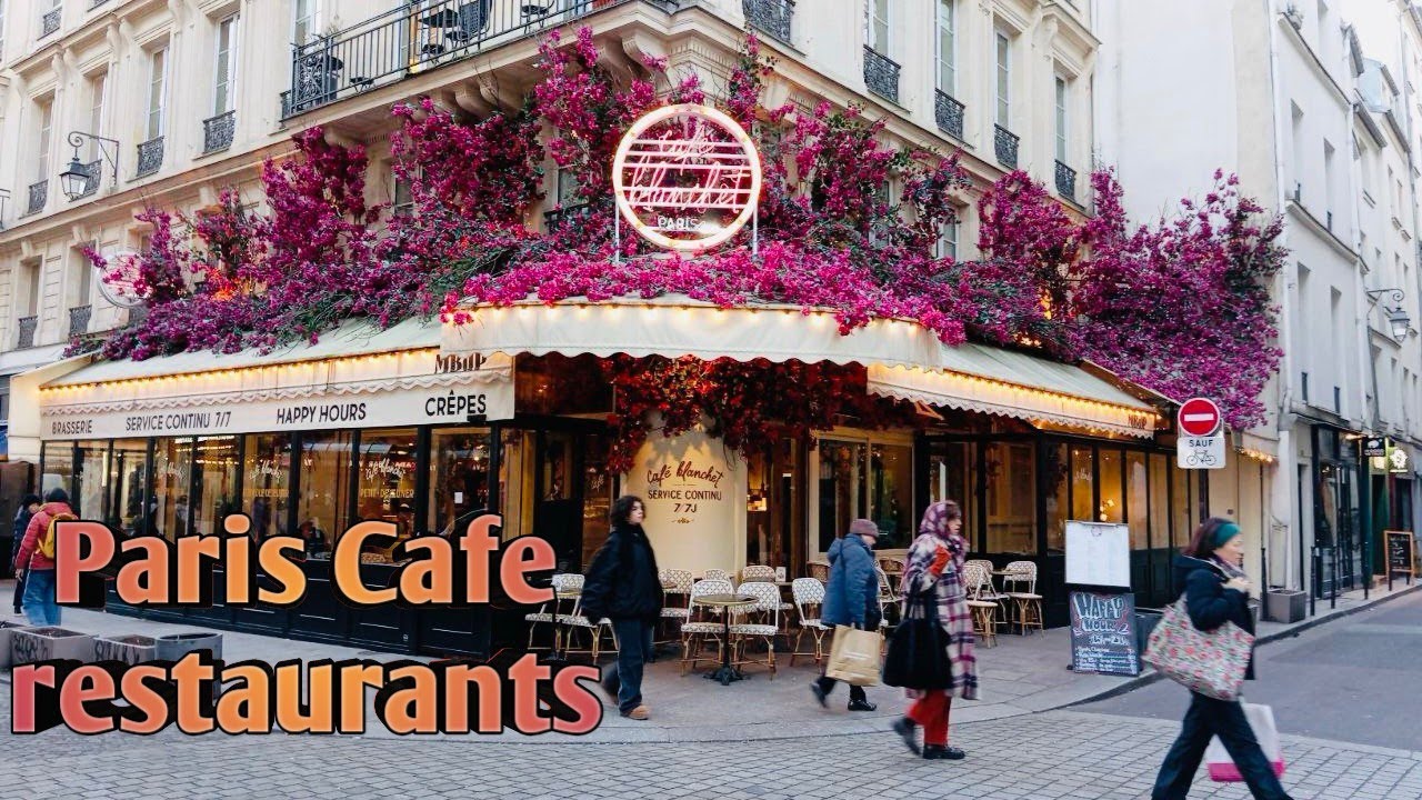 Paris France🇫🇷 -January 2024 |Paris beautiful Café Restaurants| visiting beautiful Café Restaurant