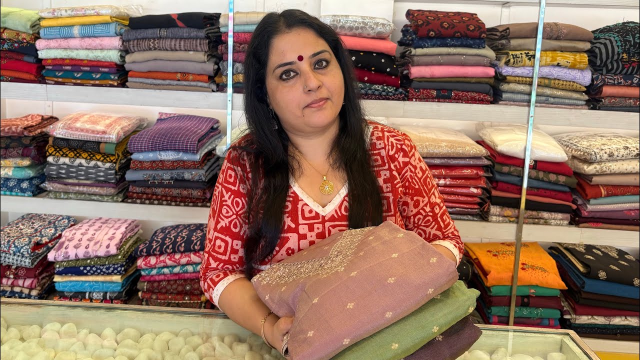 Three awesome colours in dola silk salwar suits