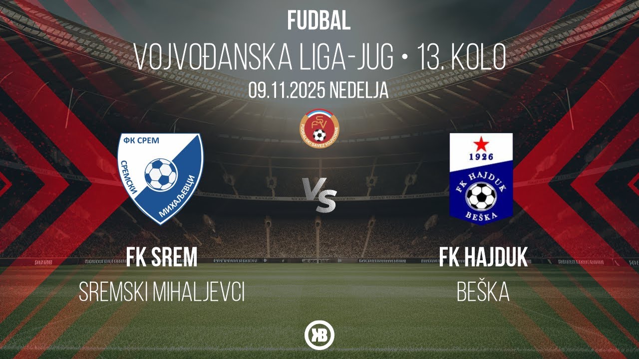 FK Srem (Sremski Mihaljevci) - FK Hajduk (Beška) 1:0 | 09.11.2025