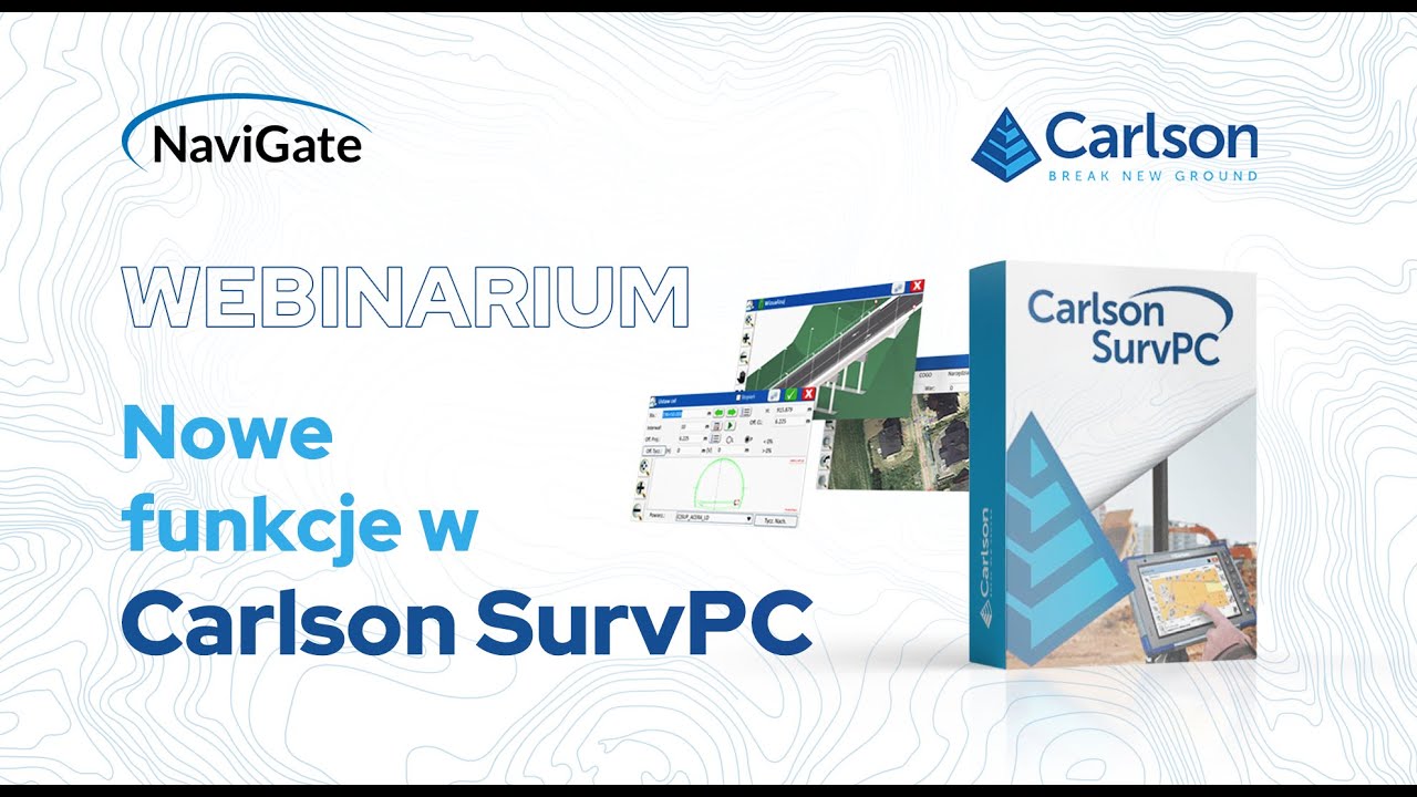 Nowe funkcje w Carlson SurvPC | WEBINARIUM | NaviGate