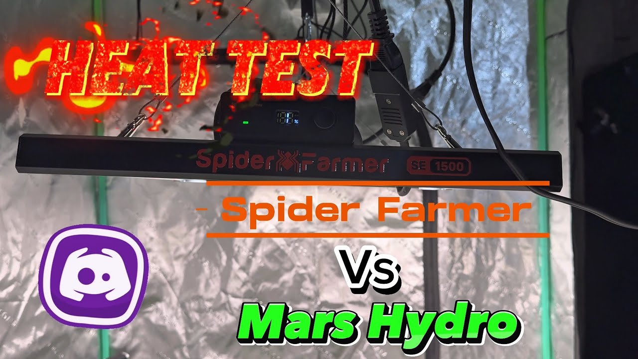 Spider Farmer SE 1500 vs. Mars Hydro TS 1000 | 150W Grow Light Heat Test & Comparison!