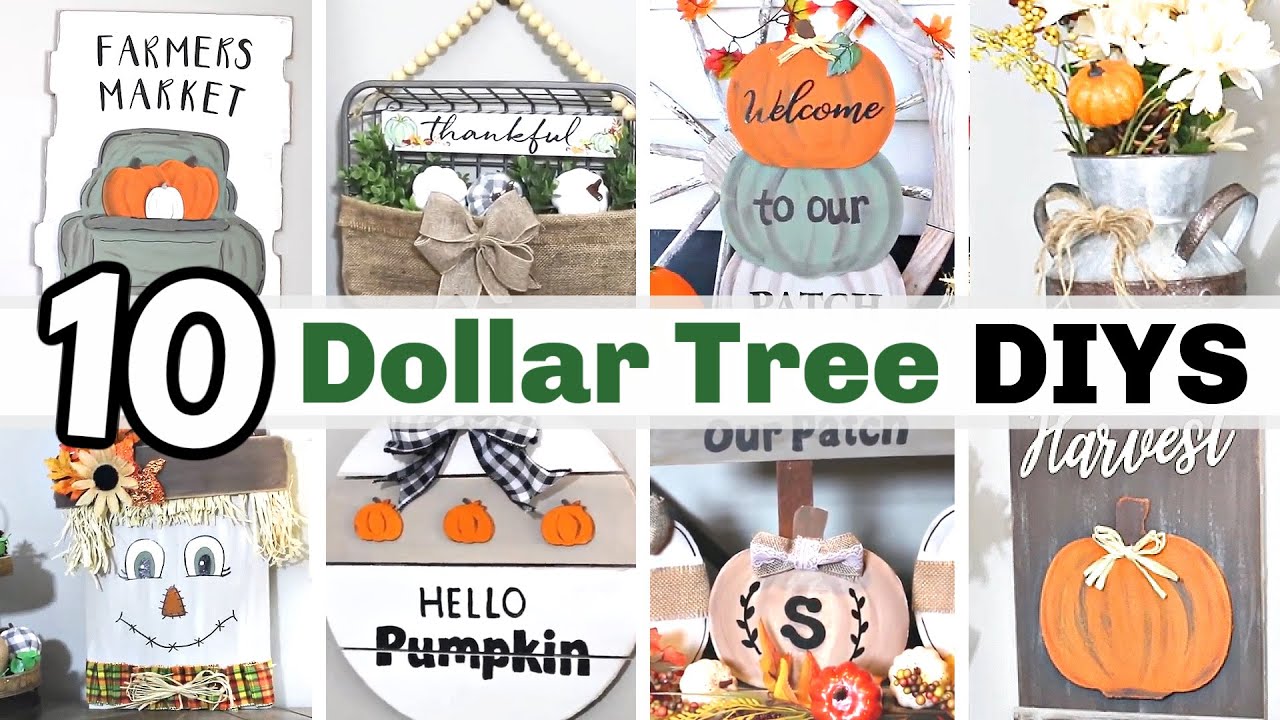 WOW!?! $1 DIY FALL DECOR CRAFTS | 🍁 BEST FALL DOLLAR TREE DIY DECOR IDEAS 2020 | Krafts by Katelyn
