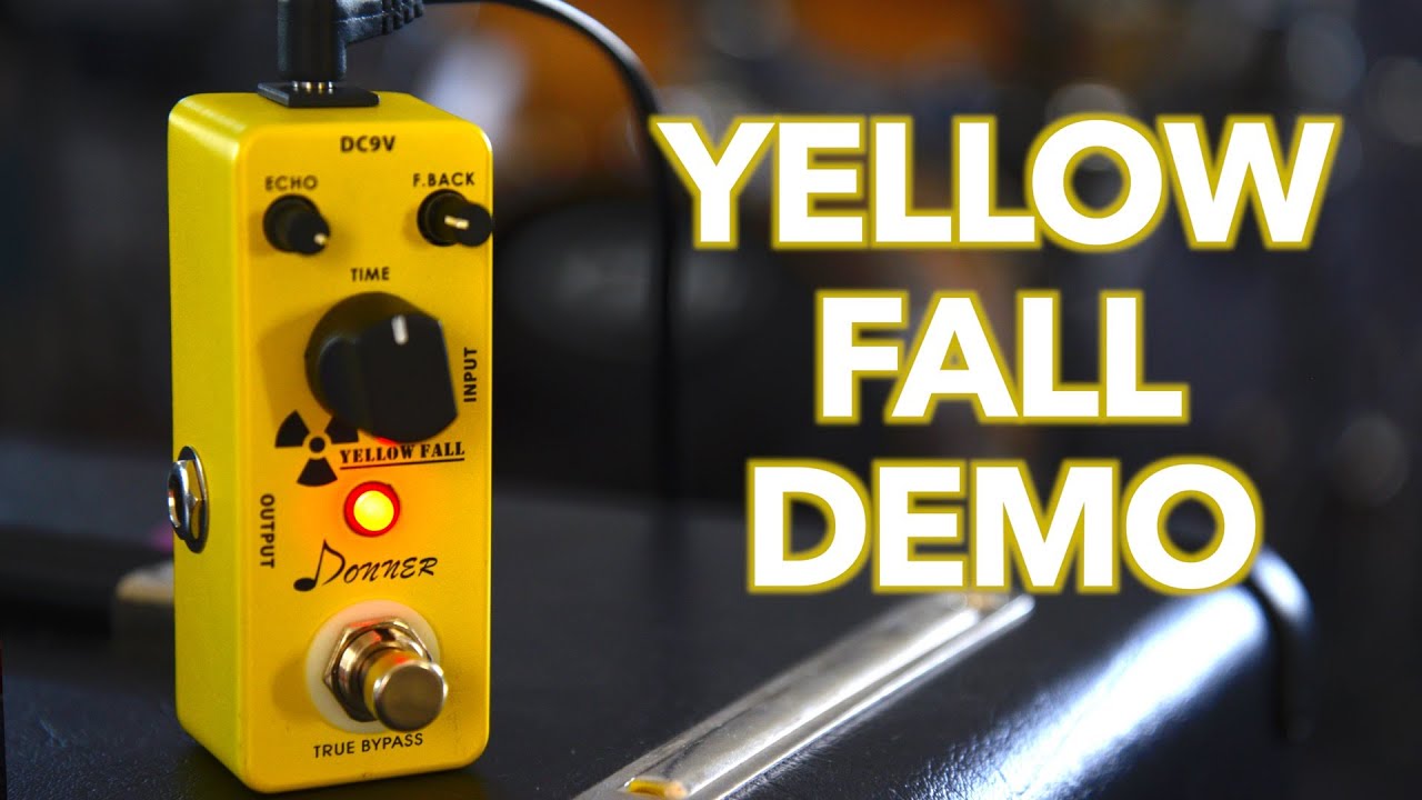 Демонстрация педали задержки падения Donner Yellow