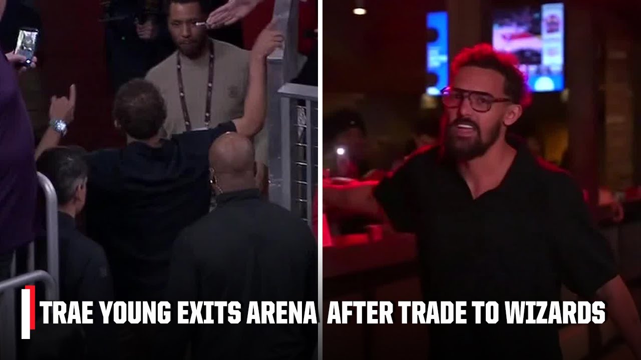Trae Young says final goodbyes as he exits arena for the last time as an Atlanta Hawk | NBA on ESPN
