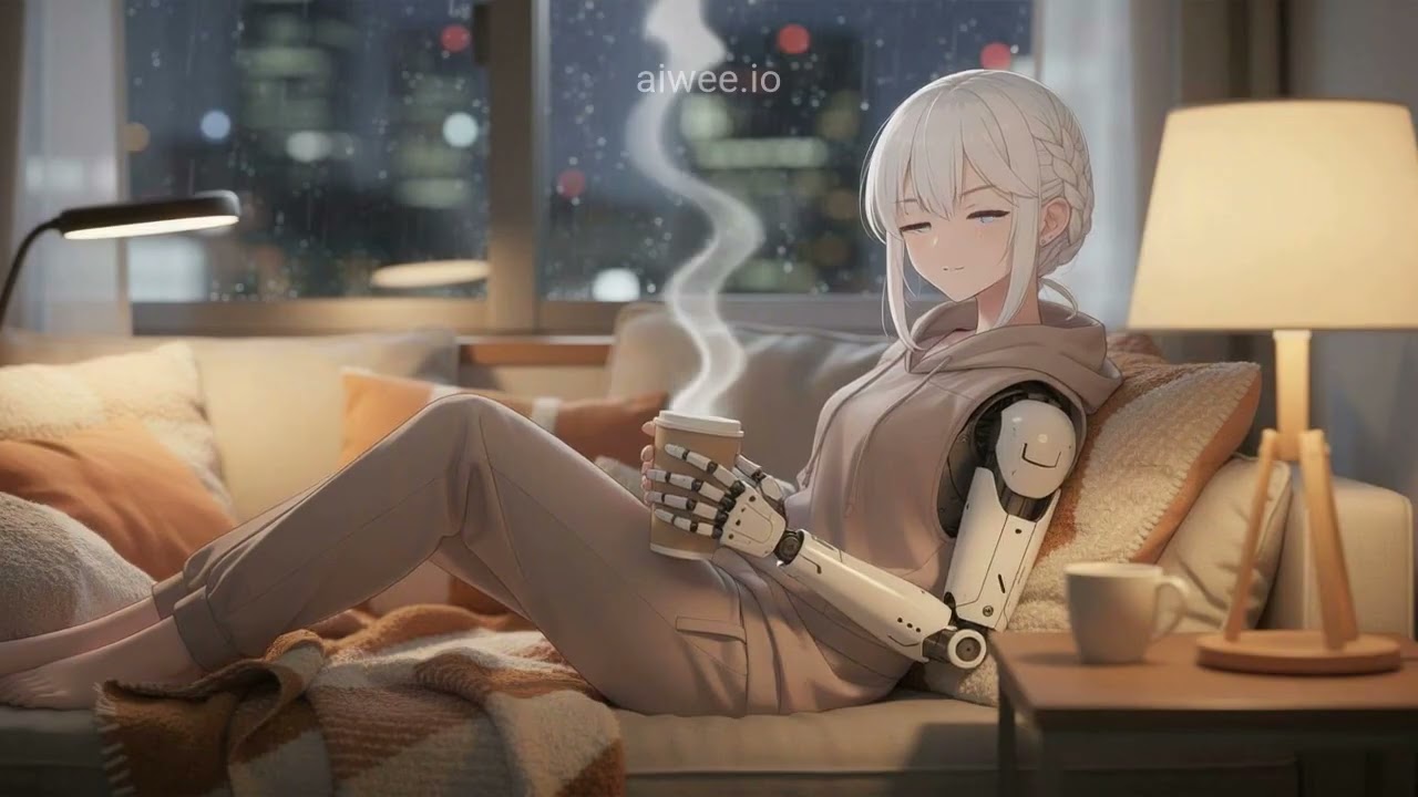 cozy rain lofi ⛅ rainy evening vibes to relax & study [2 HOURS] #lofi #work