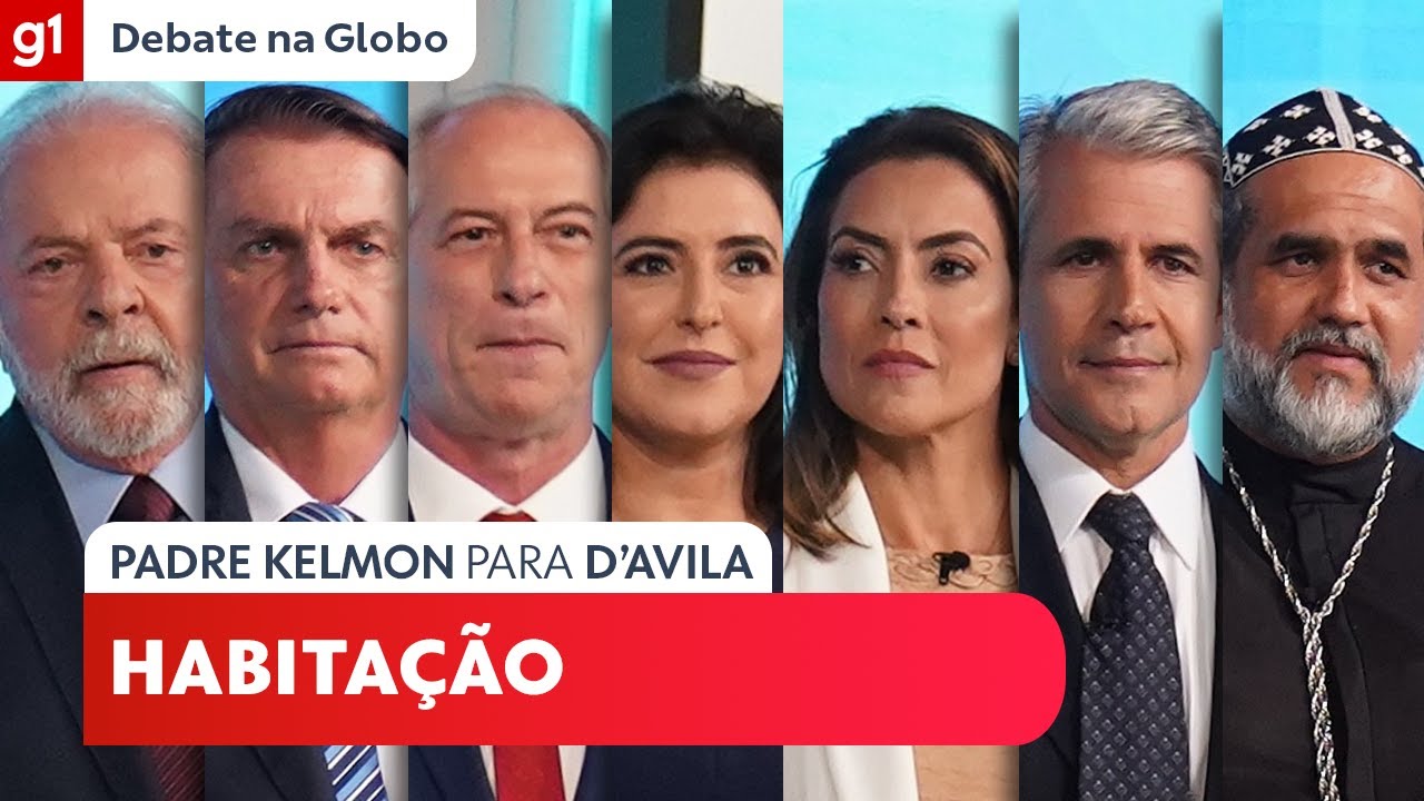 Padre Kelmon (PTB) pergunta para Felipe D'Avila (Novo) sobre habitação #DebateNaGlobo