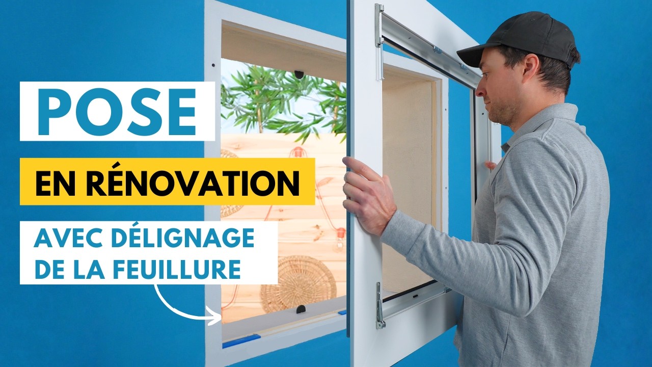 Comment poser une fenêtre PVC en rénovation (avec délignage de la feuillure) ?