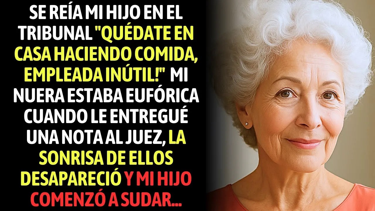 Quédate En Casa Haciendo Comida, Empleada Inútil! Se Reía Mi Hijo, Entregué El Sobre Al Juez