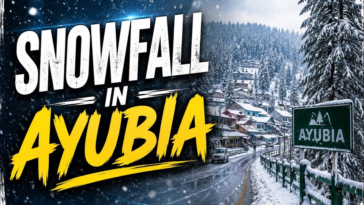 Live  snowfall in Ayubia |Part 2