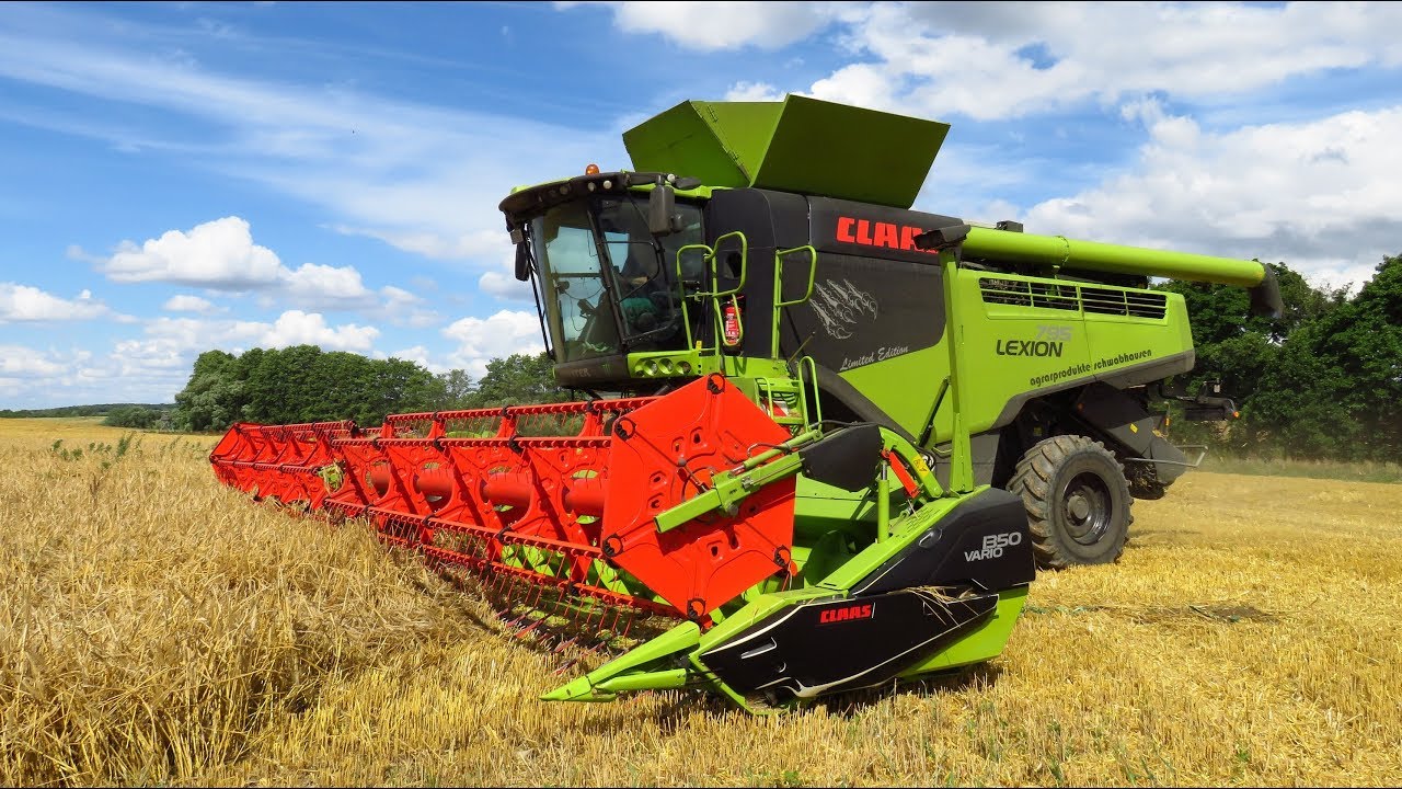 2 x Claas Lexion 795 - The monster on field - Limited Edition 2017 - 4K!