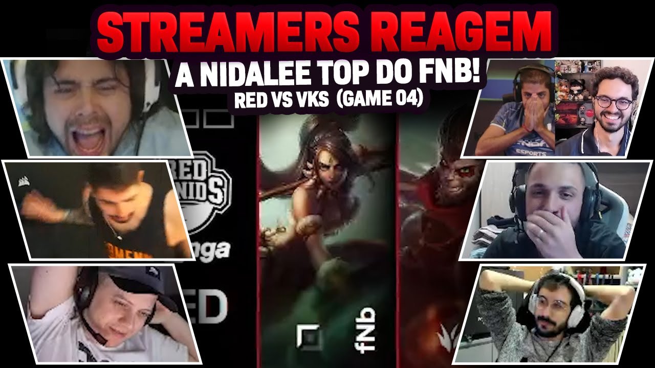 STREAMERS REAGEM: ELE PEGOU NIDALEE TOP NO GAME MAIS IMPORTANTE DA SÉRIE! | GAME 04 | RED vs VKS