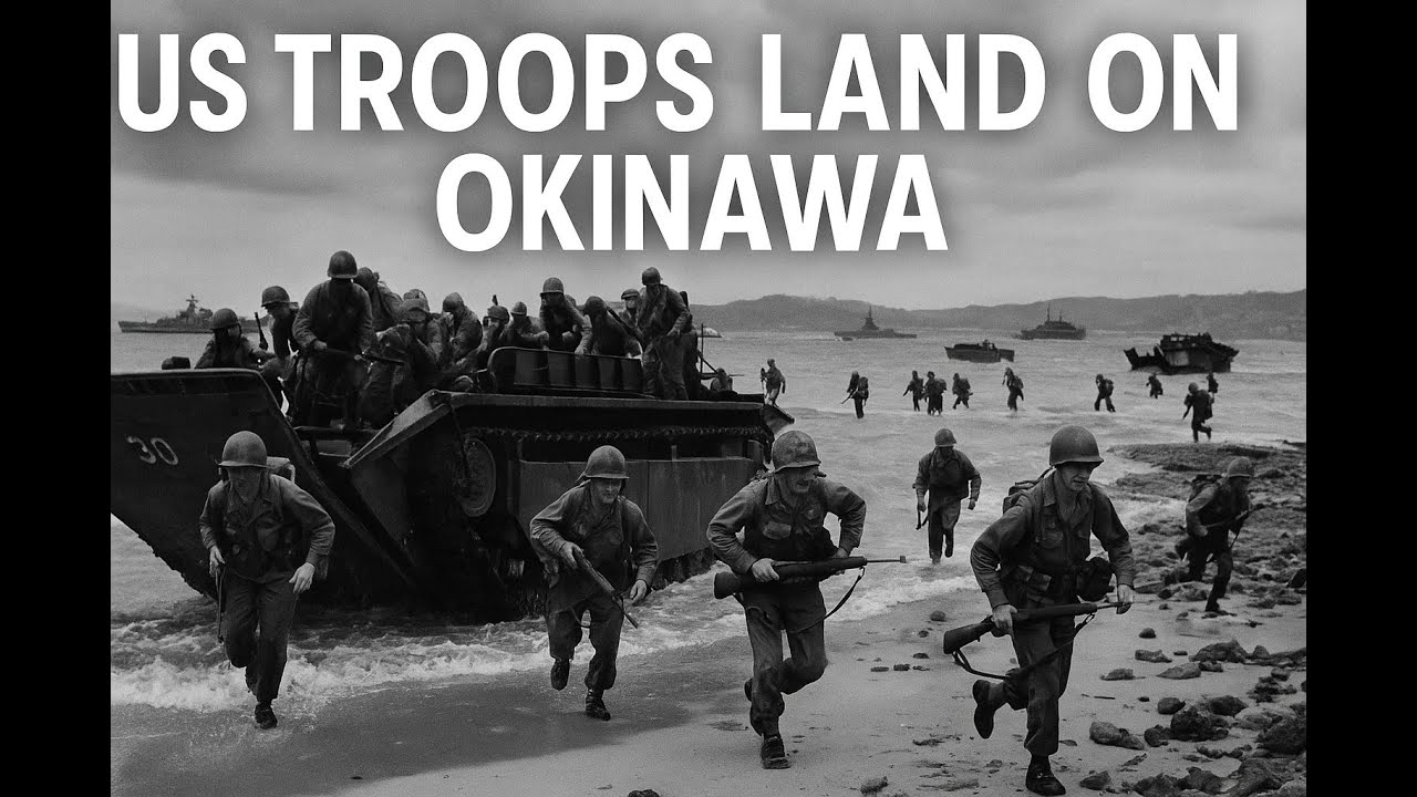 US Troops Storm Okinawa &ndash; Rare Footage from 1945 Landing Operations