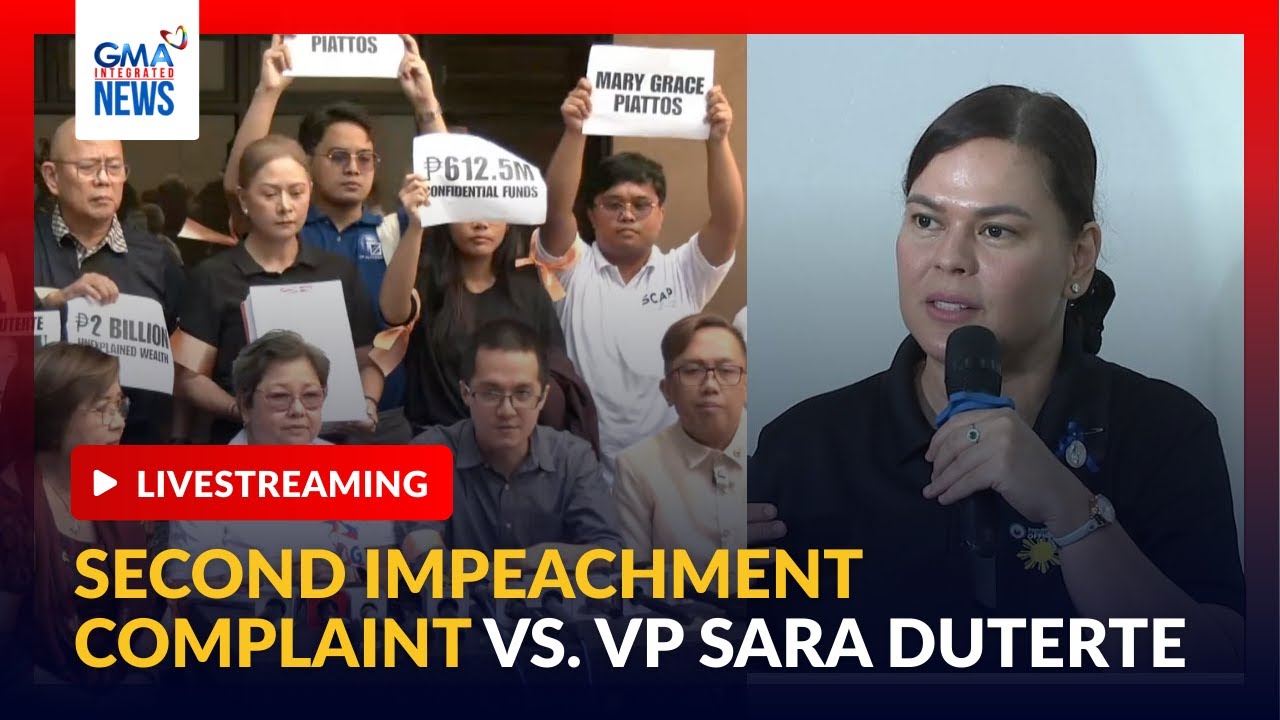 LIVE - Second impeachment complaint filed vs. VP Sara Duterte - Replay | GMA Integrated News