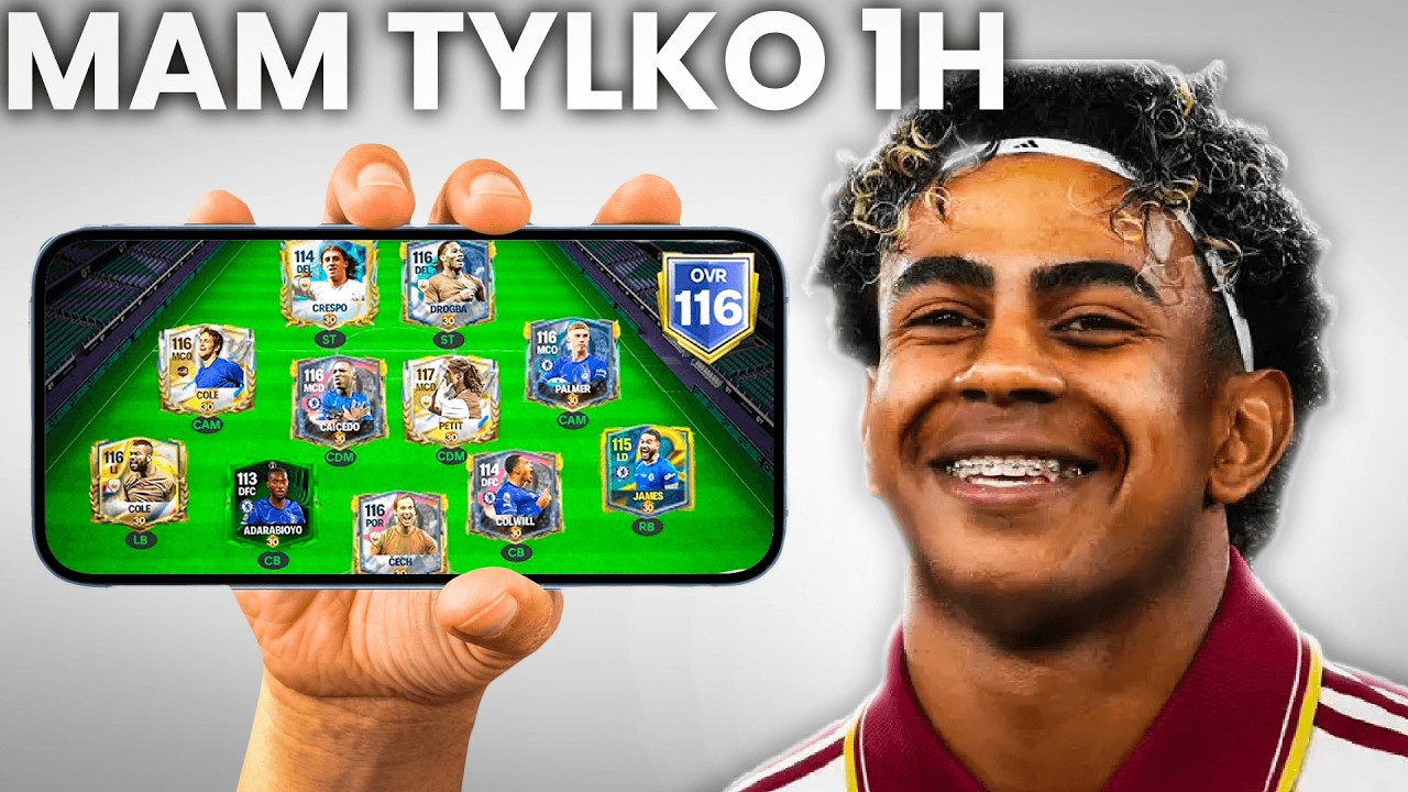 Mam tylko 1h na zbudowanie NAJLEPSZEGO składu w FC Mobile