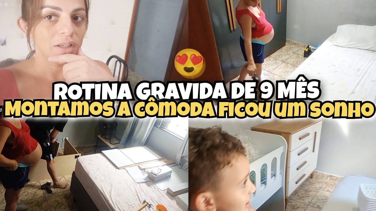 ORGANIZANDO TUDO PRA CHEGADA DO BEBÊ-MONTAMOS A COMODA🤰🏼✨🤍