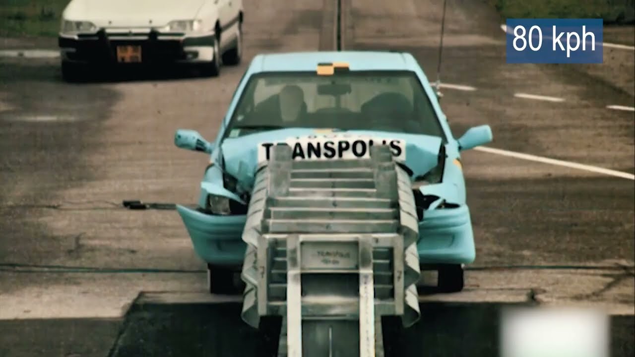 Crash Cushions collision test