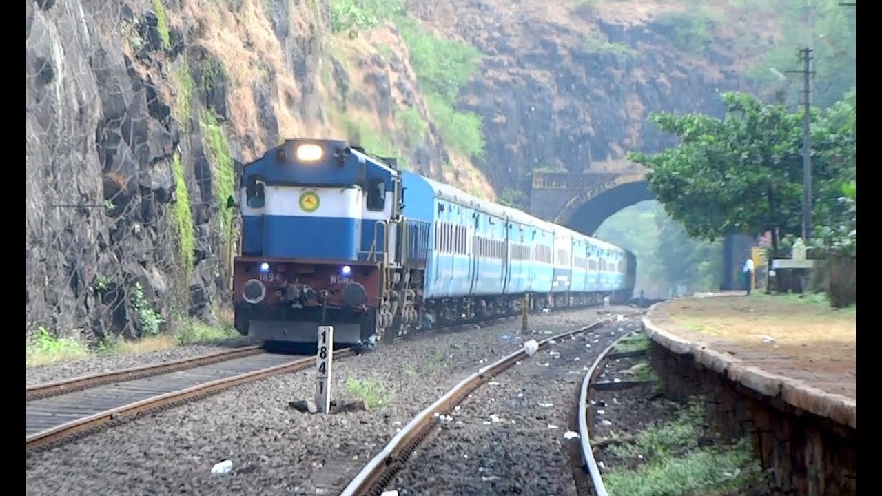 Best Of Konkan Railway [7 in 1] Ultimate Ukshi Station : Jan Shatabdi + Mandovi + Many More