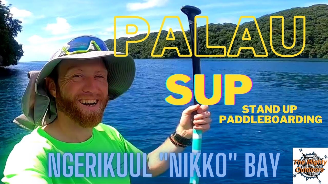 Stand up paddle boarding SUP in Palau - Ngerikuul Nikko Bay