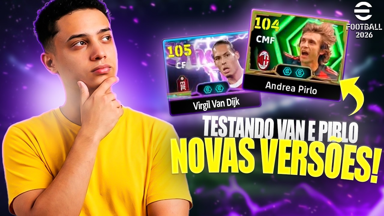MONTANDO UM SUPER TIME feat. ESTRÉIA DO VAN DIJK E PIRLO no Efootball 2026