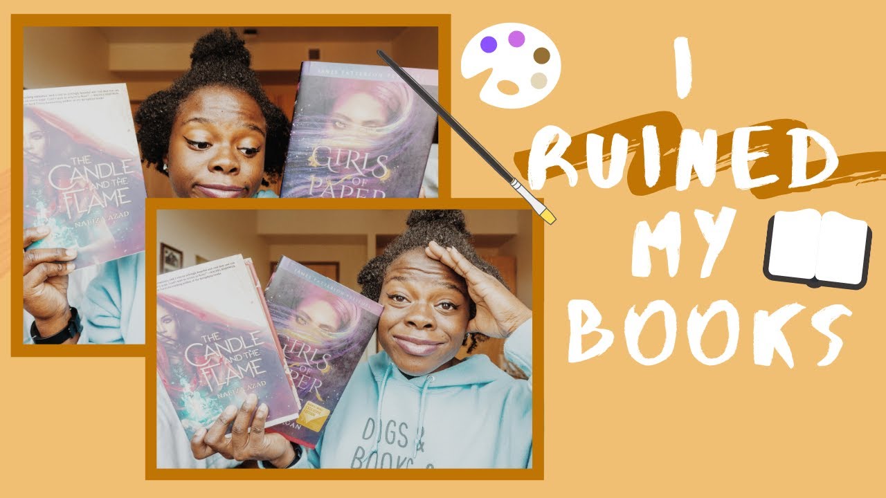 PAINTING MY BOOK EDGES  🎨 + Book Blogger Confessions Tag!