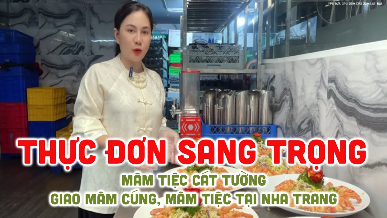 Thực Đơn Tiệc Sang Trọng Mâm Tiệc Cát Tường | Đặt Tiệc Tại Nha Trang #mamcotet #amthuc #tet2026