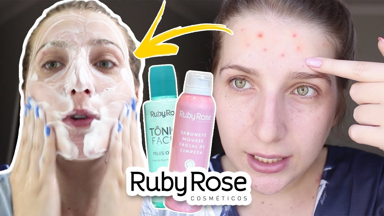 USEI POR 30 DIAS PRODUTOS DE PELE DA RUBY ROSE E OLHA COMO ELA FICOU!  | À Prova de Julia
