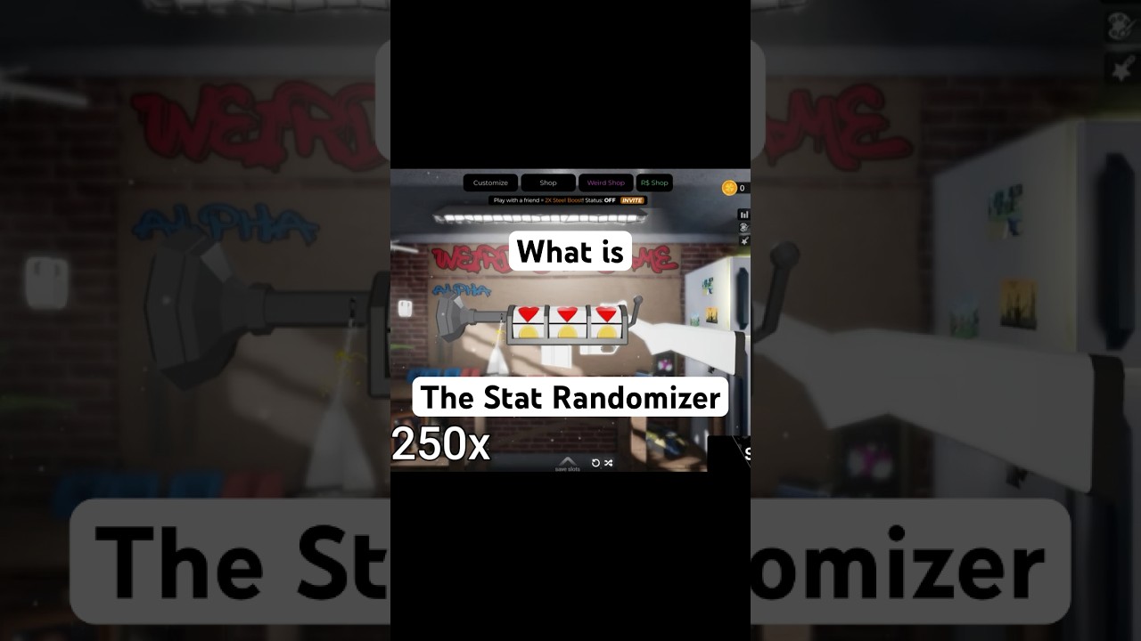 ЧТО ТАКОЕ РАНДОМИЗАЦИЯ СТАТИСТИКИ В ИГРЕ ROBLOX WEIRD GUN?