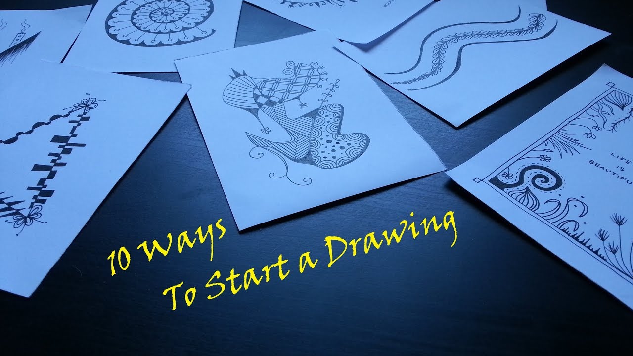 10 WAYS TO START A ZENTANGLE DRAWING | SOLLOMIO