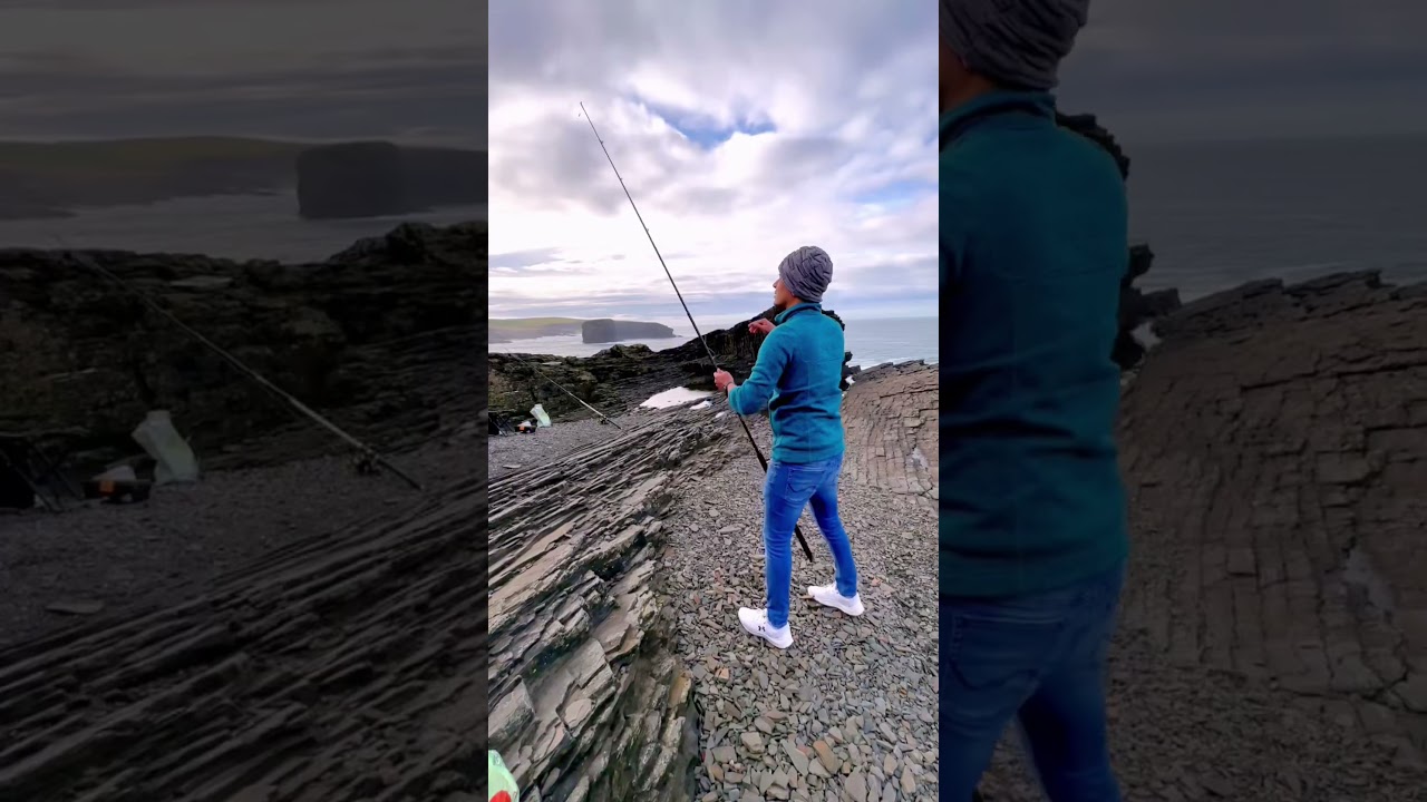 Kilkee cliff 🎣 fishing#crazy #fun#travel #kilkee #explore #ireland #trend #trending