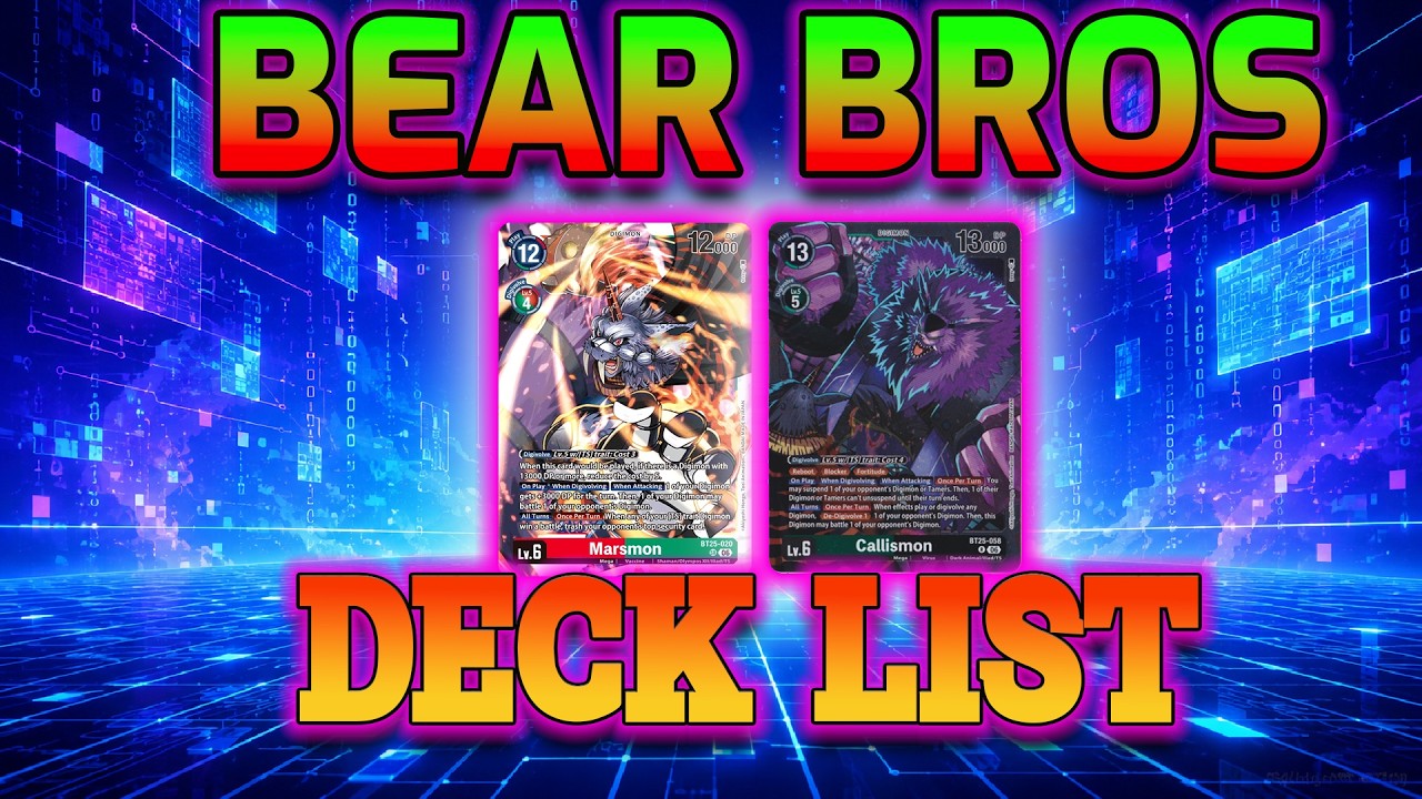 El Poder de los Bear Bros 🐻💥 Marsmon Deck List & Estrategia | Digimon TCG