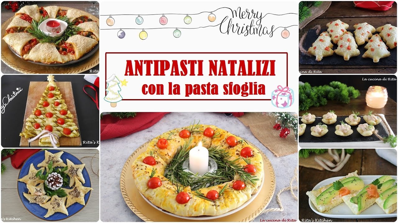 ANTIPASTI NATALIZI CON LA PASTA SFOGLIA- La cucina di Rita