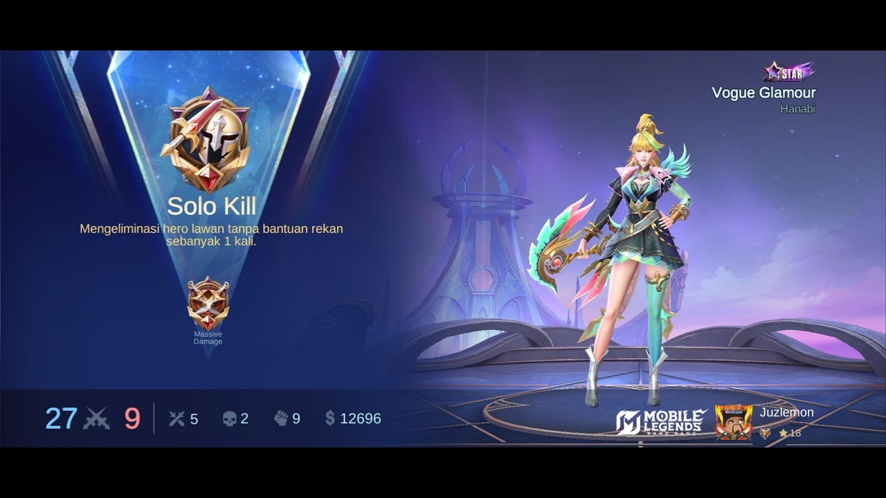 Match 78 Hanabi Push Rank MLBB season 39, ada ajah ide aneh pakai 2 mm 😱