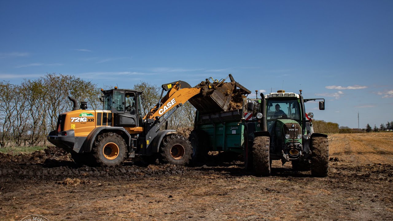 [4K] Fendt, Samson And Case  - Spread Of Solid Manure - Varde Maskinstation