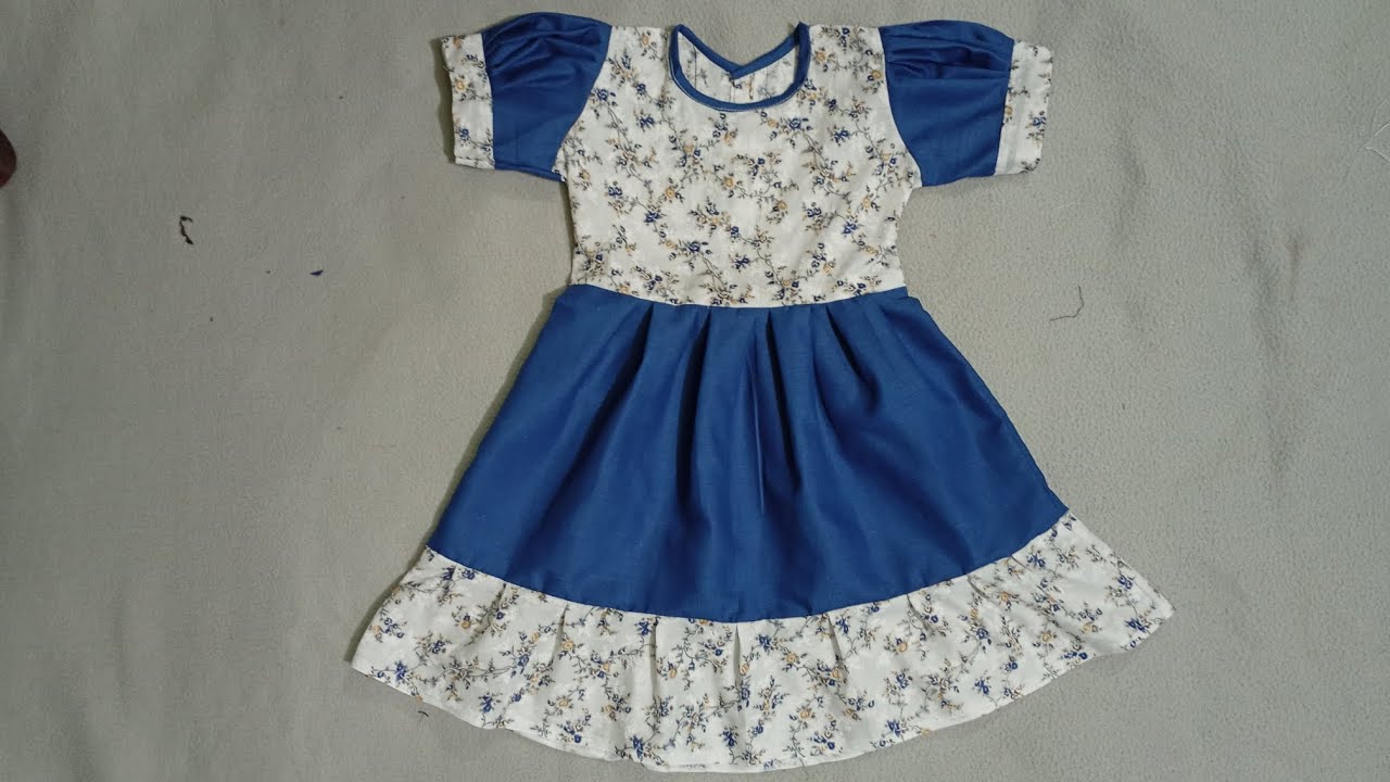 1 to 2 years old baby girl frock design for beginners|| new frock design for baby girl #viral 