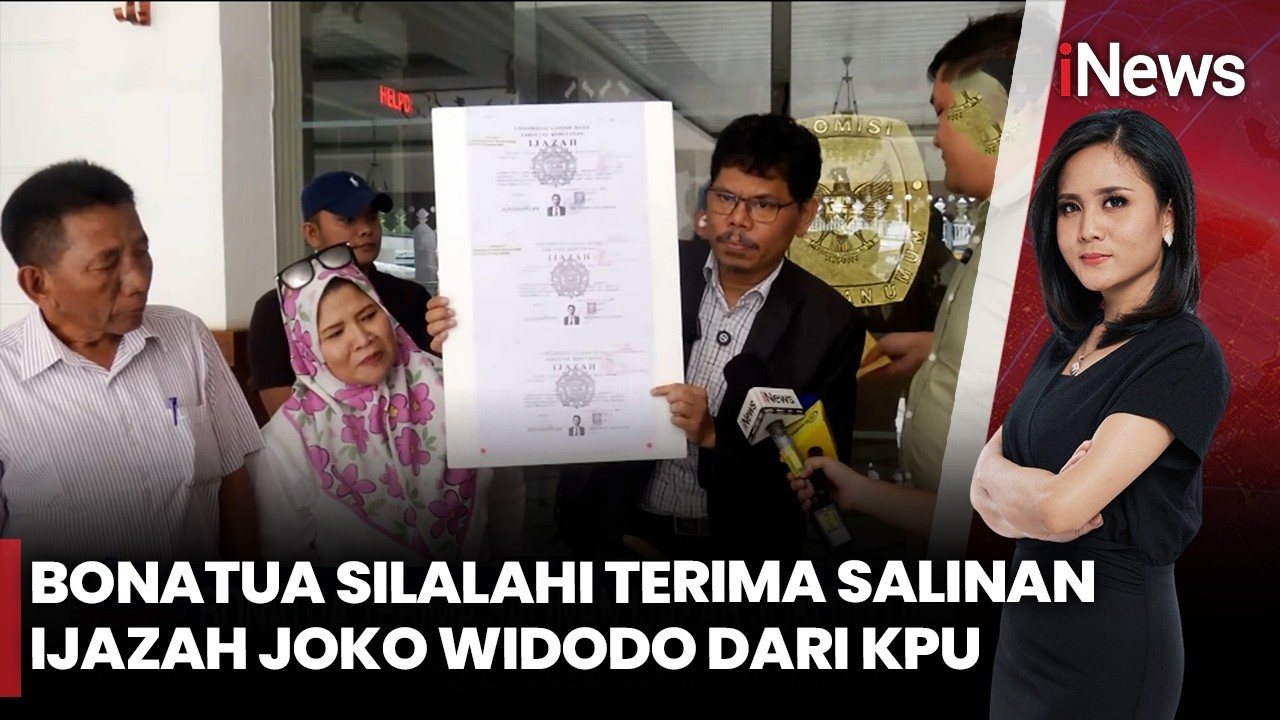 KPU Serahkan Salinan Ijazah Joko Widodo ke Bonatua Silalahi | iNews Siang 14/2