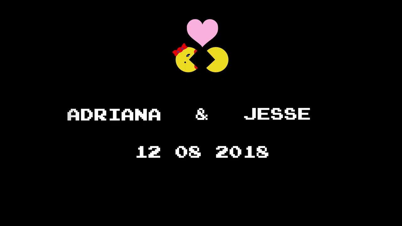 Custom Video Game Animated Digital Gobo  — Monogram Projection for Weddings | Projectorgram