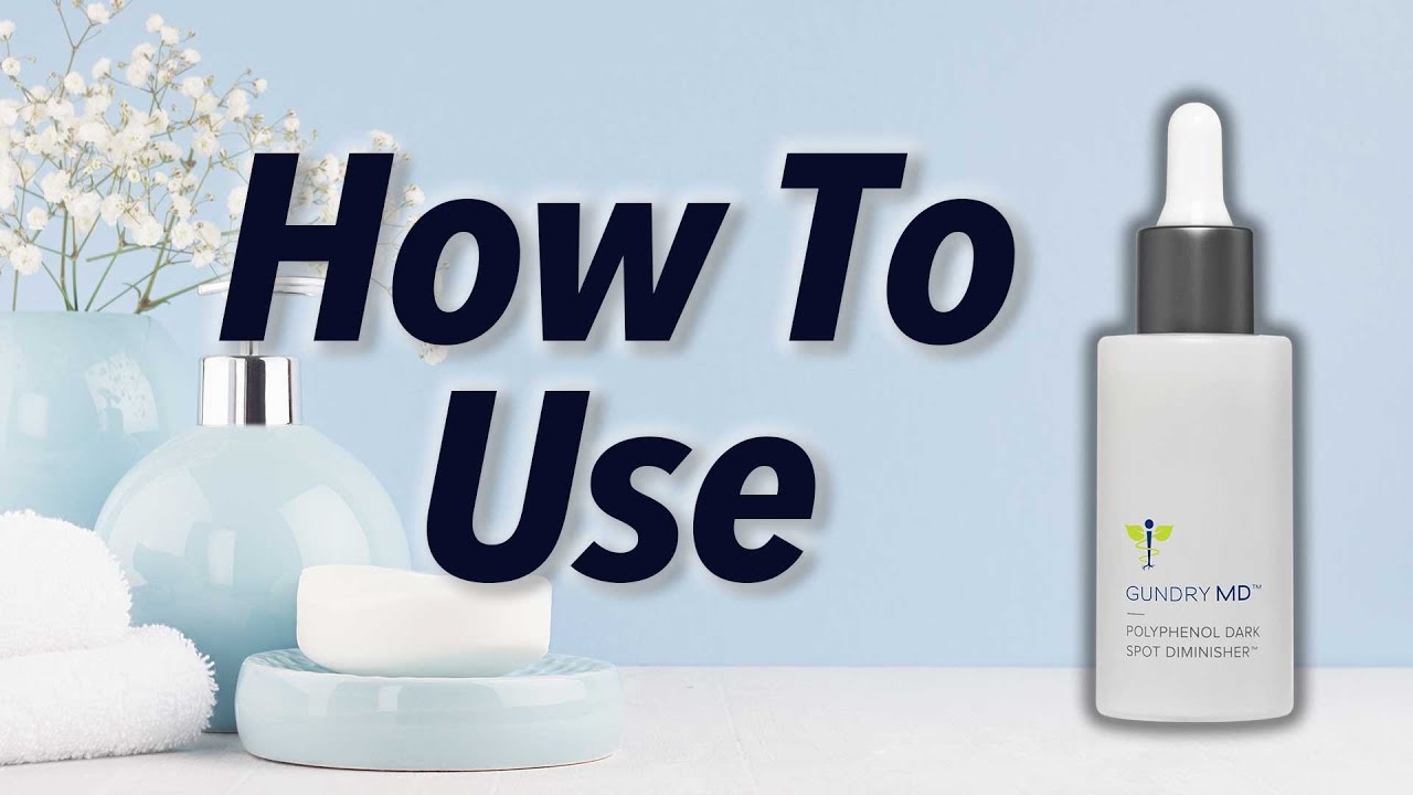 How To Use Gundry MD Dark Spot Diminisher