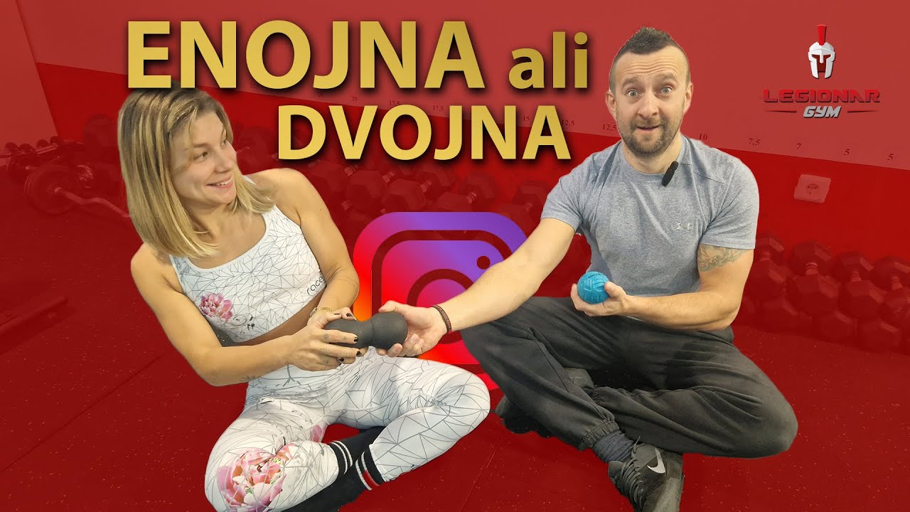 Enojna ali dvojna masažna žogica. Do sprostitve povsem preprosto.