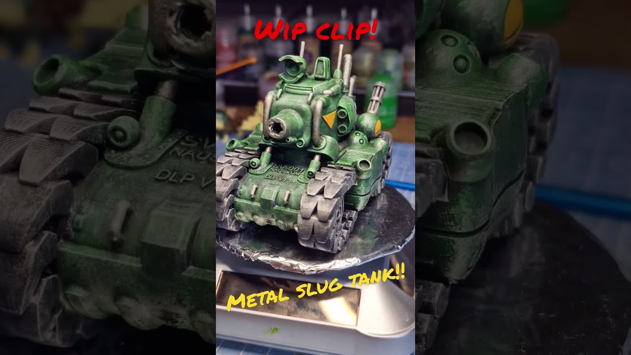 Progress clip of my Metal Slug Tank! #miniatures #paintingminiatures #3dprinting #metalslug #minis